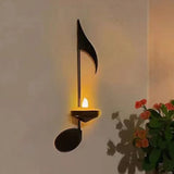 Musical Note Wall Sconce Candle Holder Set - WHIMSY BARGAIN WAREHOUSE