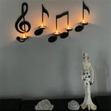Musical Note Wall Sconce Candle Holder Set - WHIMSY BARGAIN WAREHOUSE