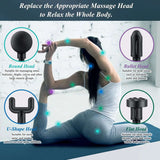 Mini Massage Gun with 6 Speeds and 4 Heads - WHIMSY BARGAIN WAREHOUSE