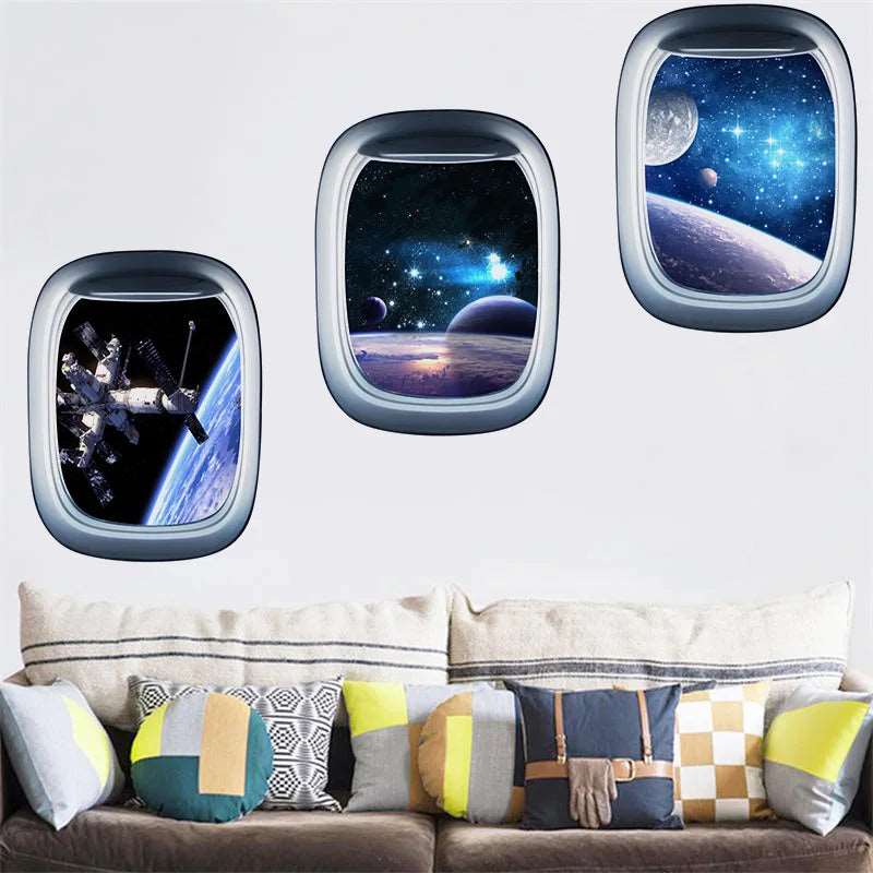 Galaxy Planets 3D Wall Sticker - Universe Decor - WHIMSY BARGAIN WAREHOUSE