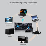 Wireless Gaming Keyboard Mouse Combo - WHIMSY BARGAIN WAREHOUSE