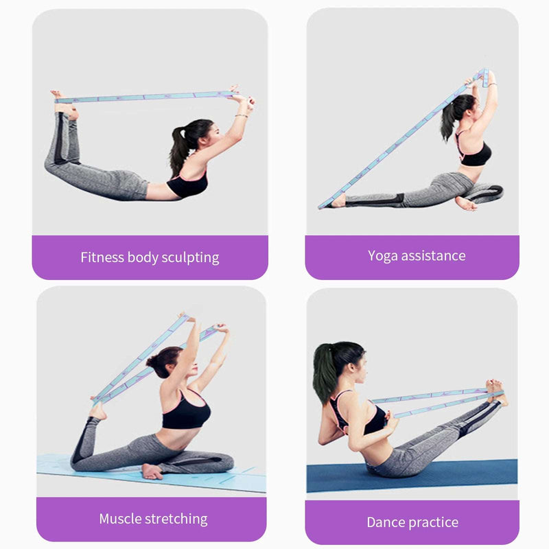 Yoga Stretch Strap: Portable Fitness Accessory - WHIMSY BARGAIN WAREHOUSE