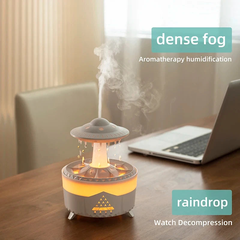 UFO Rain Cloud Humidifier with Aromatherapy - WHIMSY BARGAIN WAREHOUSE