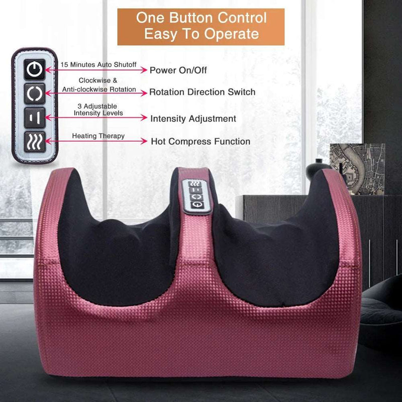 Electric Foot Massager with Heat and Shiatsu Kneading - WHIMSY BARGAIN WAREHOUSE
