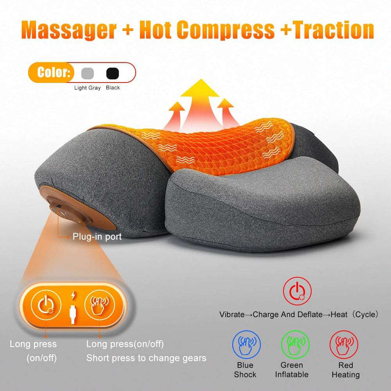 Electric Neck Massage Pillow - WHIMSY BARGAIN WAREHOUSE