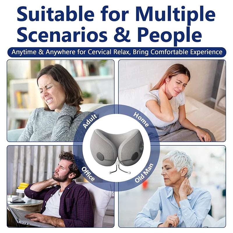 Memory Foam Heated Neck Pillow - WHIMSY BARGAIN WAREHOUSE