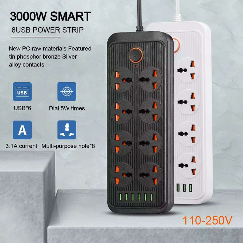 Smart Fast Charging Power Strip - WHIMSY BARGAIN WAREHOUSE