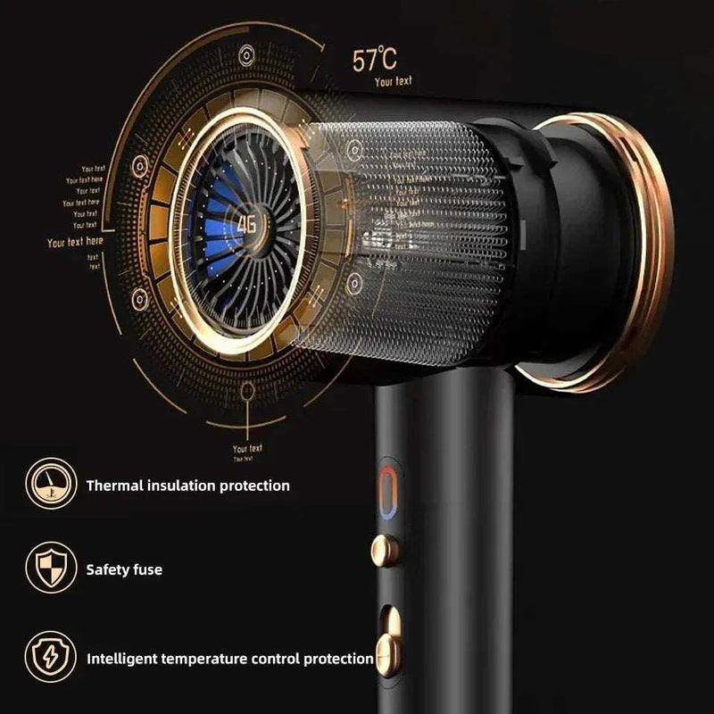 2400W High-Speed Hair Dryer - Professional Performance - WHIMSY BARGAIN WAREHOUSE