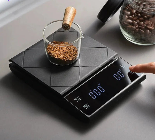 Coffee Scale with Timer - 3kg/0.1g Precision - WHIMSY BARGAIN WAREHOUSE