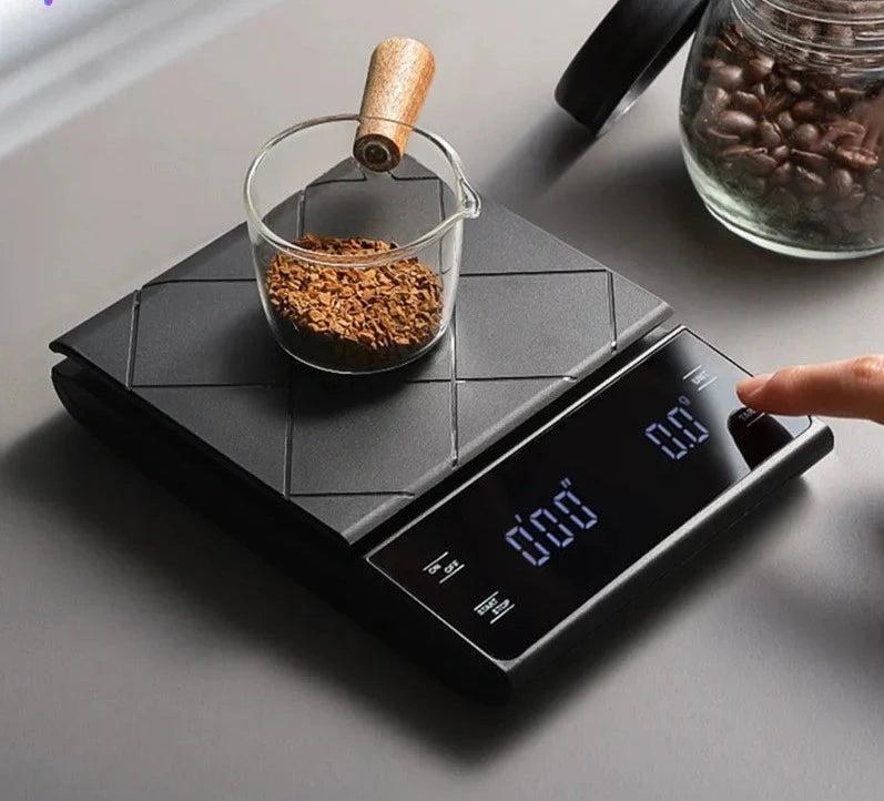 Coffee Scale with Timer - 3kg/0.1g Precision - WHIMSY BARGAIN WAREHOUSE