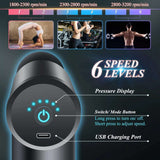 Mini Massage Gun with 6 Speeds and 4 Heads - WHIMSY BARGAIN WAREHOUSE