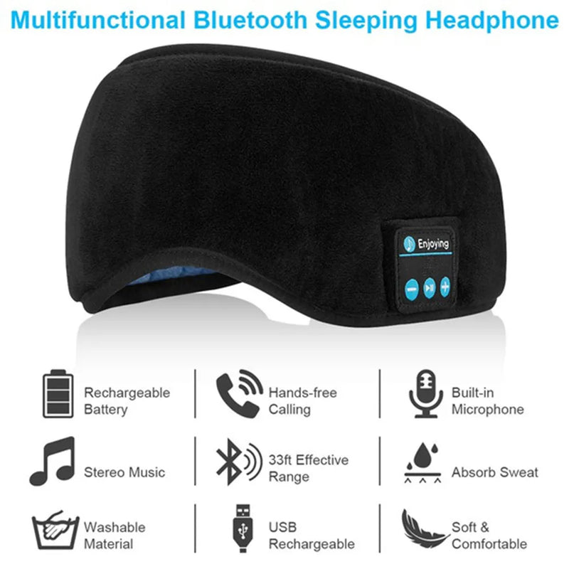 Wireless Bluetooth Eye Mask with Stereo Headset - WHIMSY BARGAIN WAREHOUSE