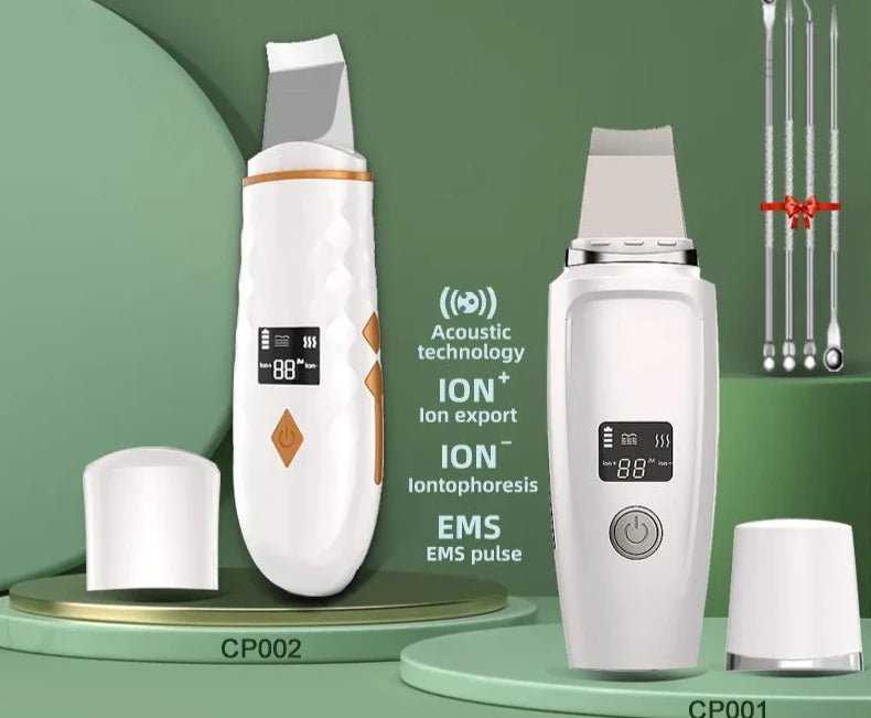 Ultrasonic Facial Skin Scrubber - WHIMSY BARGAIN WAREHOUSE