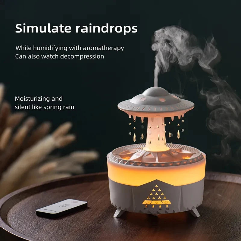 UFO Rain Cloud Humidifier with Aromatherapy - WHIMSY BARGAIN WAREHOUSE