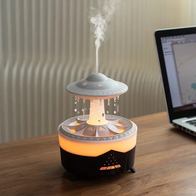 UFO Rain Cloud Humidifier with Aromatherapy - WHIMSY BARGAIN WAREHOUSE
