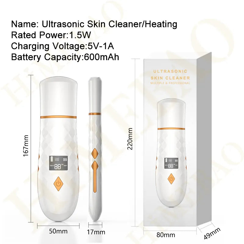 Ultrasonic Facial Skin Scrubber - WHIMSY BARGAIN WAREHOUSE