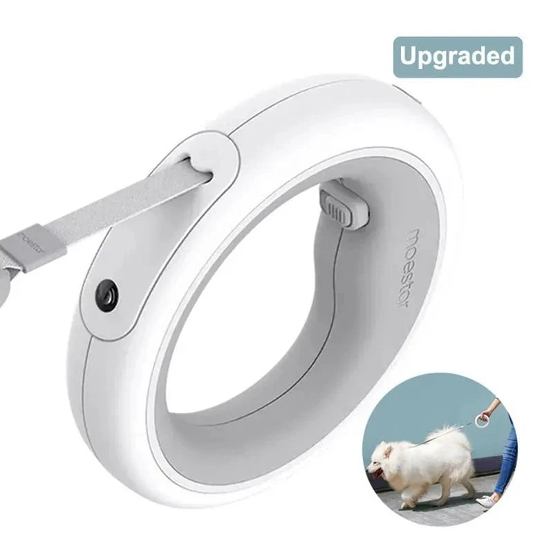Retractable UFO Pet Leash With LED Light