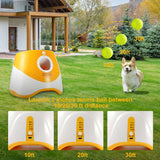 Automatic Dog Ball Launcher with 3 Tennis Balls - WHIMSY BARGAIN WAREHOUSE